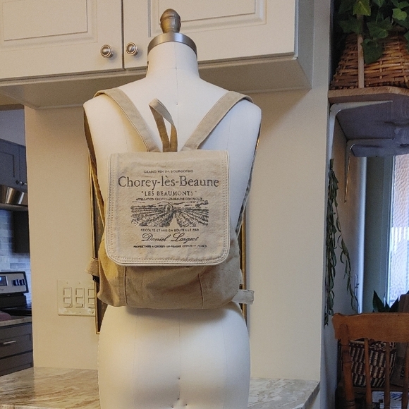 Canvas and Leather Back Pack